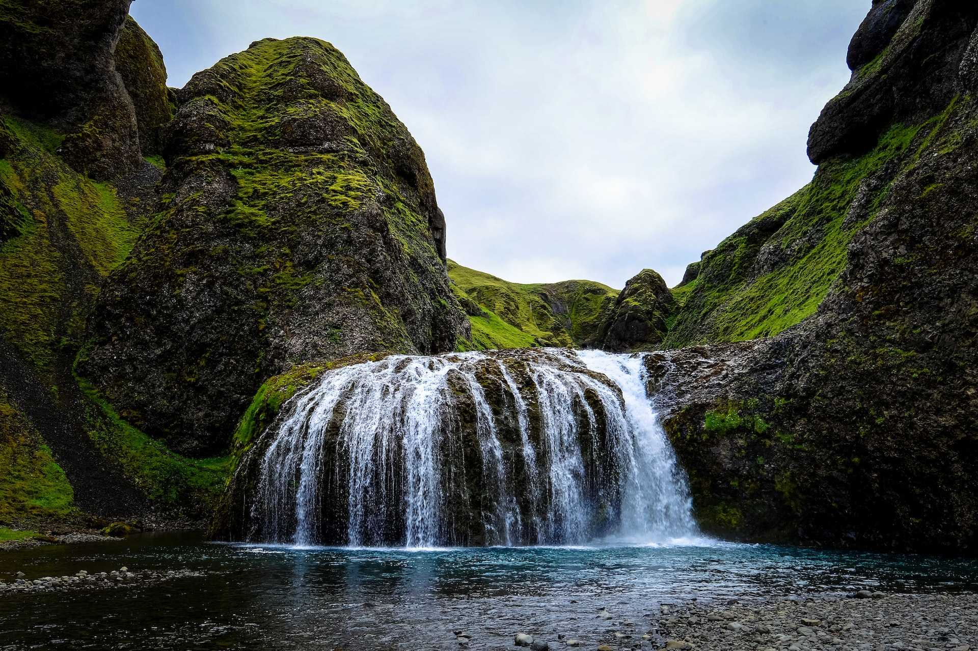 Landscape photo of falls