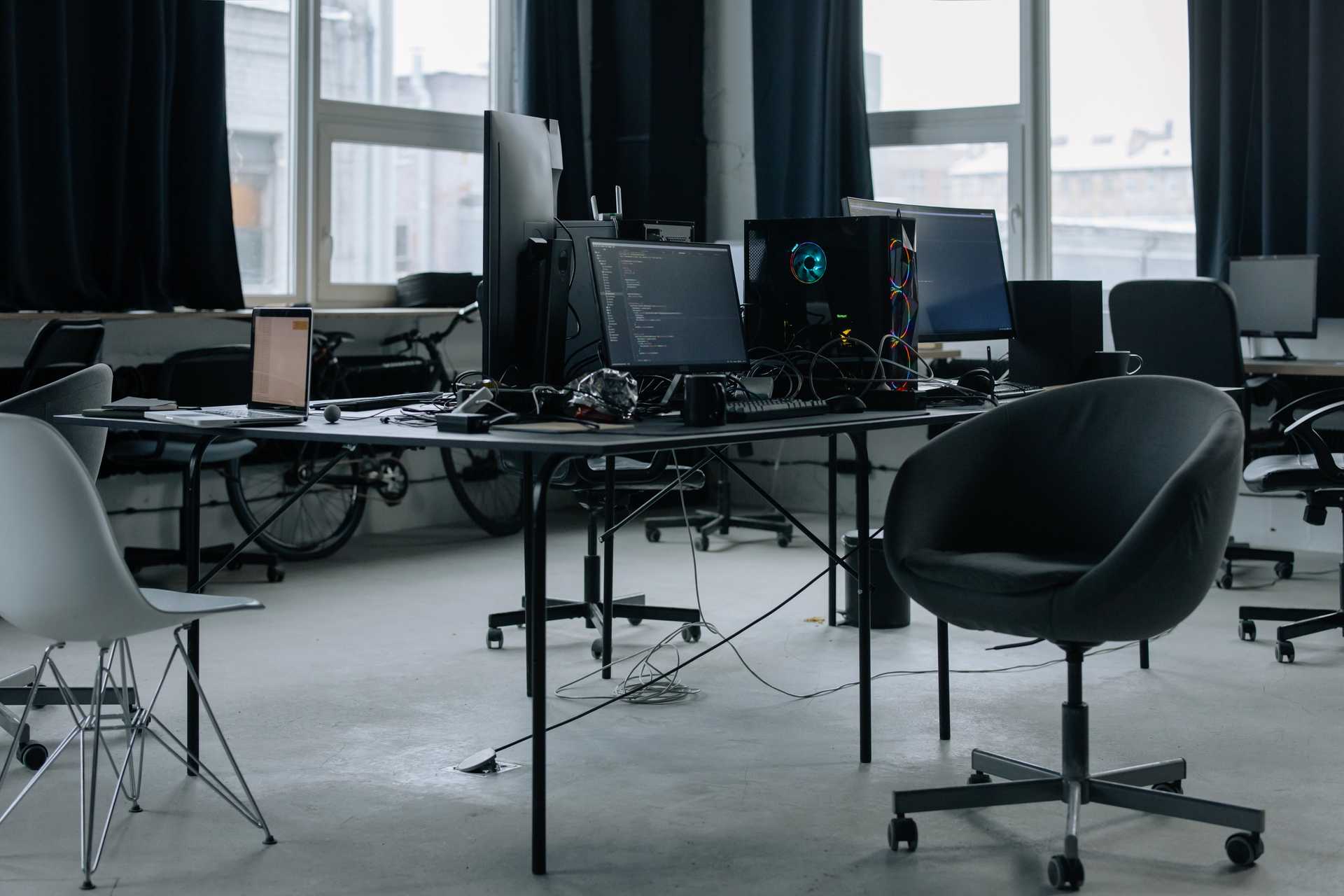 Office Table With Computers